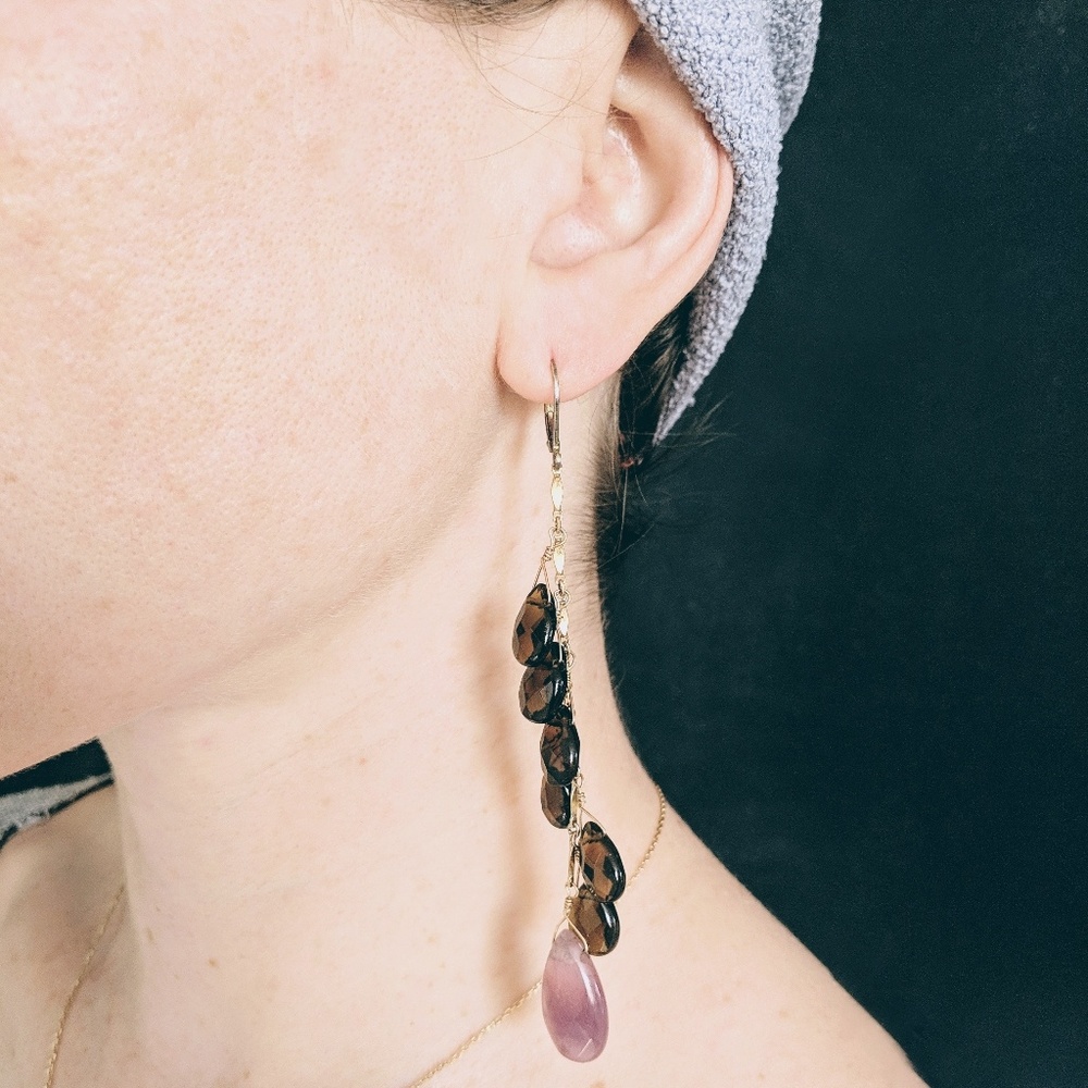 Vintage Amethyst Drop Earrings